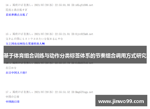 基于体育组合训练与动作分类标签体系的节奏组合调用方式研究